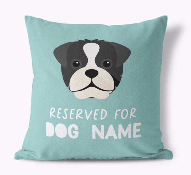 Reserved For: Personalised {breedFullName} Canvas Cushion